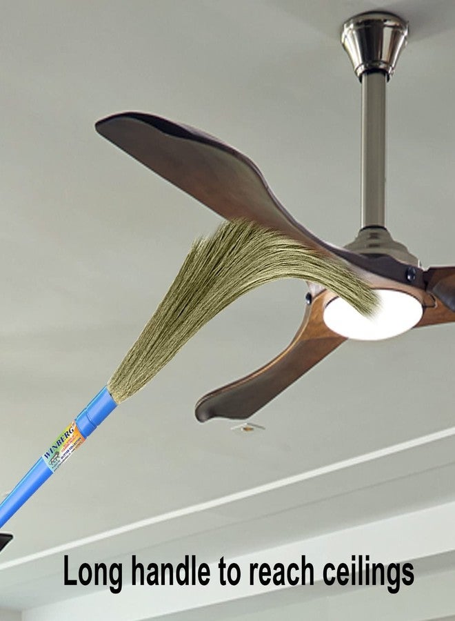 Winberg Plastic No Dust Broom Easy To Use And Cleaning Long Handle Hard Floor Jhadu Brm001, Blue - Image 3